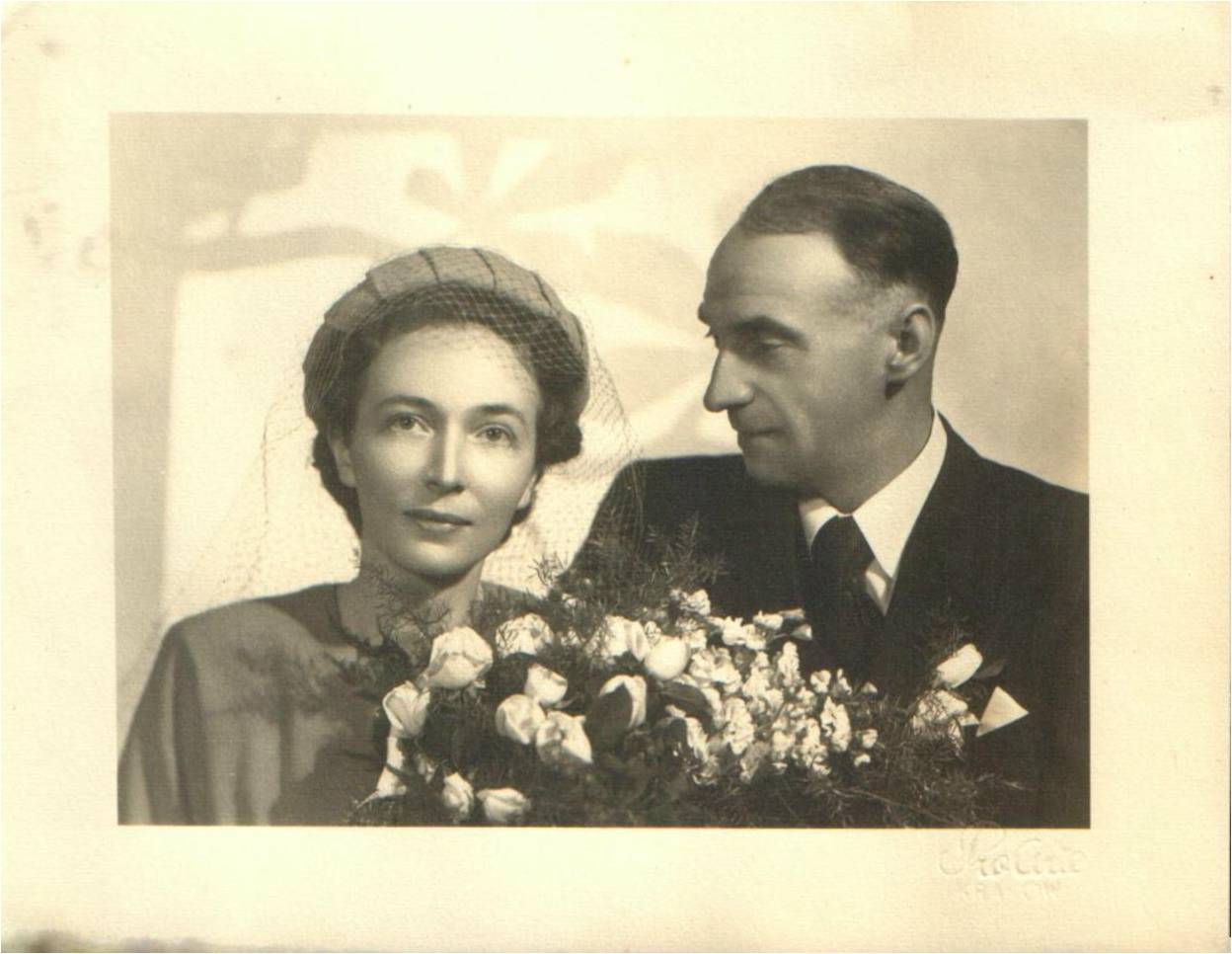 Tadeusz and Maria (born Godlewska) Vetulani, Cracow, 5.6.1949.