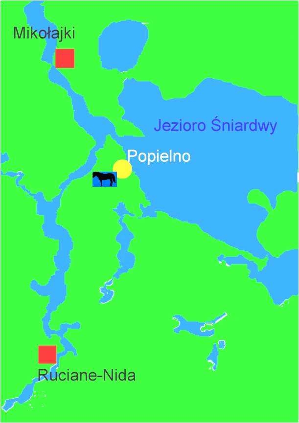 Location of Popielno Reserve of Polish Primitive Horses.